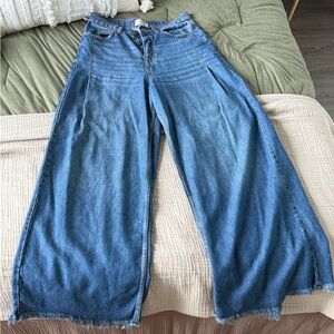 Wide-Leg Free People Jeans